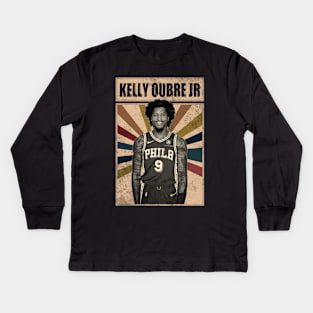 Philadelphia 76ers Kelly Oubre Jr Kids Long Sleeve T-Shirt